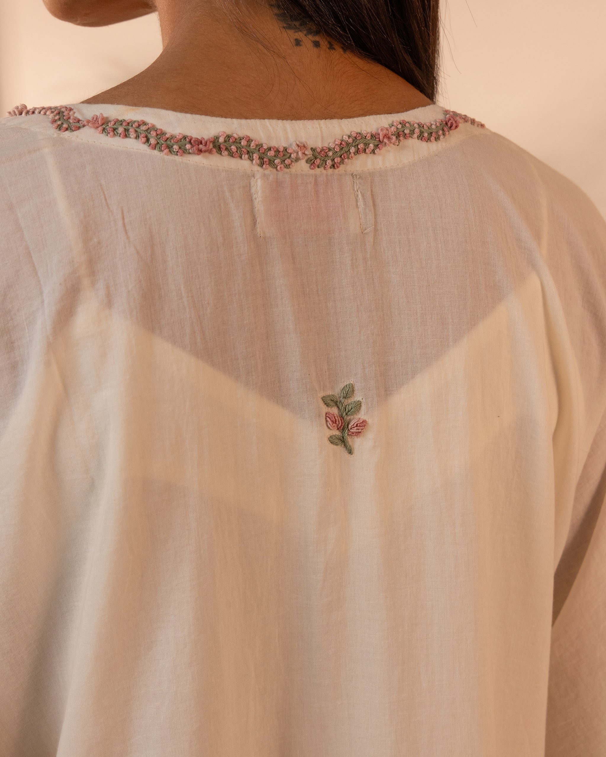 Orange Peel Kaftan - Beige