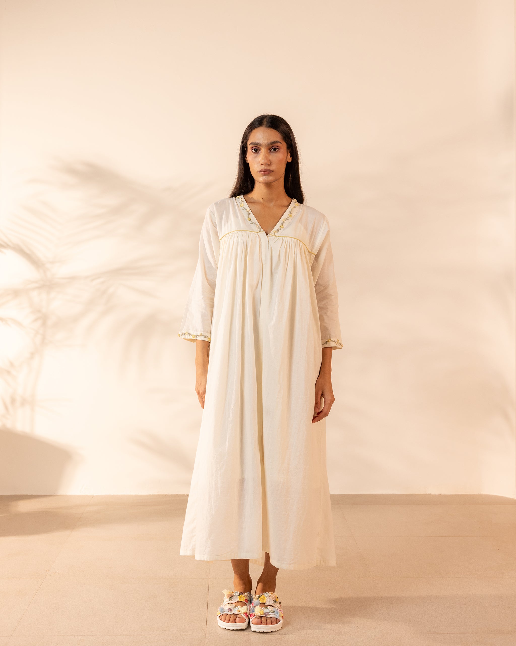 Floret Dress - Beige