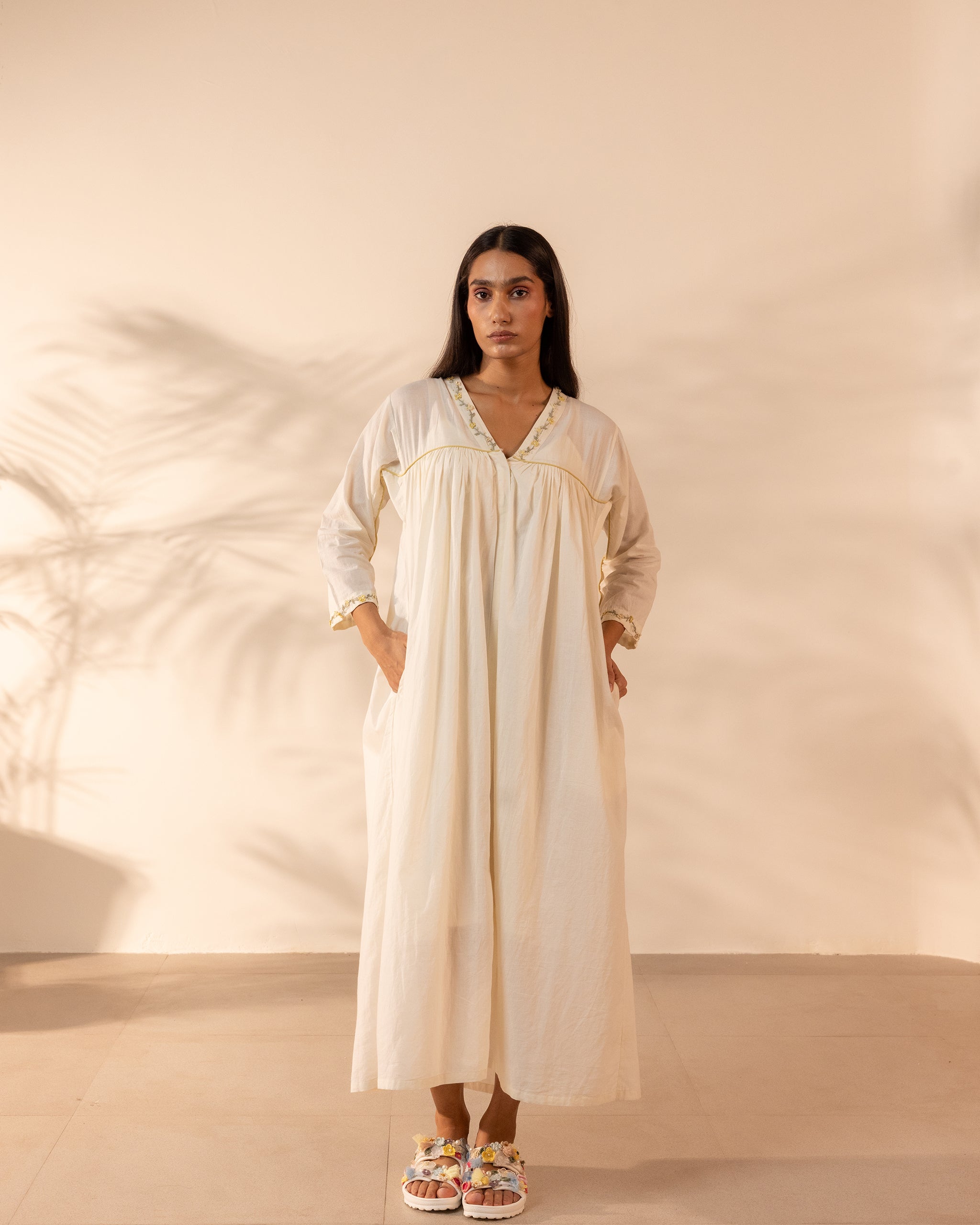 Floret Dress - Beige