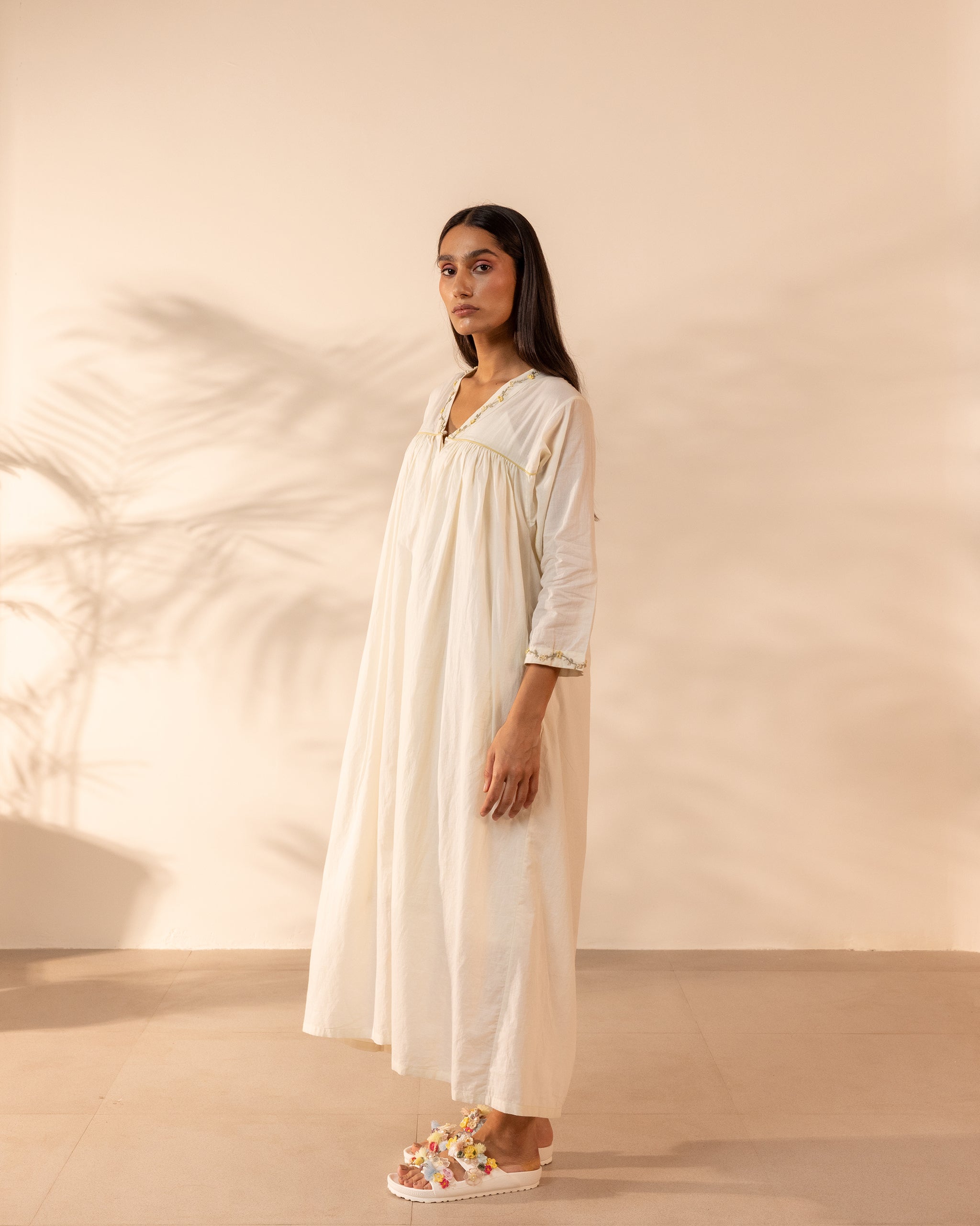 Floret Dress - Beige