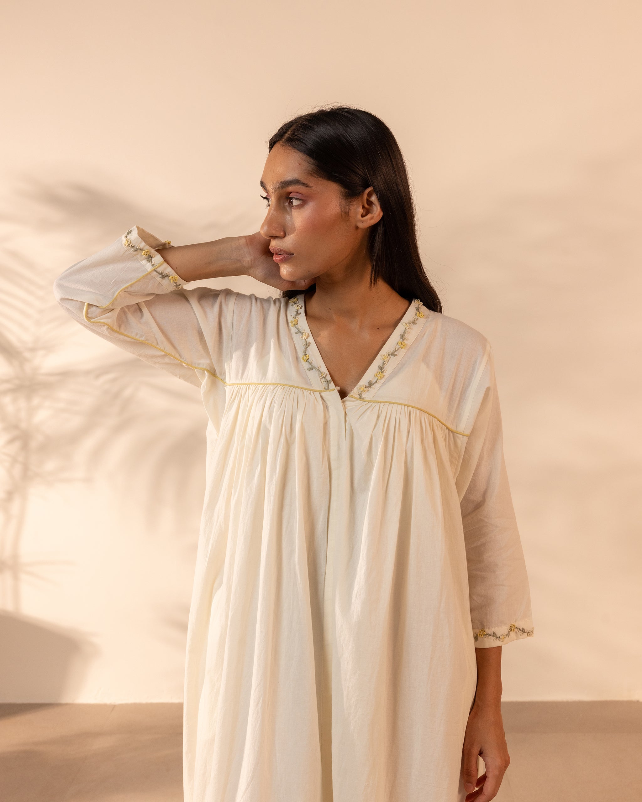 Floret Dress - Beige