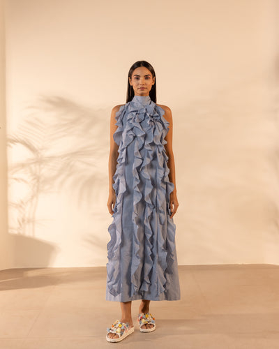 Sunny Side Dress - Baby Blue