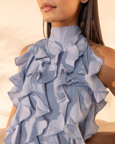 Sunny Side Dress - Baby Blue