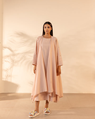 Saffron Sky Dress - Flamingo Pink