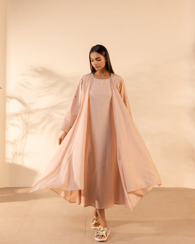 Saffron Sky Dress - Flamingo Pink