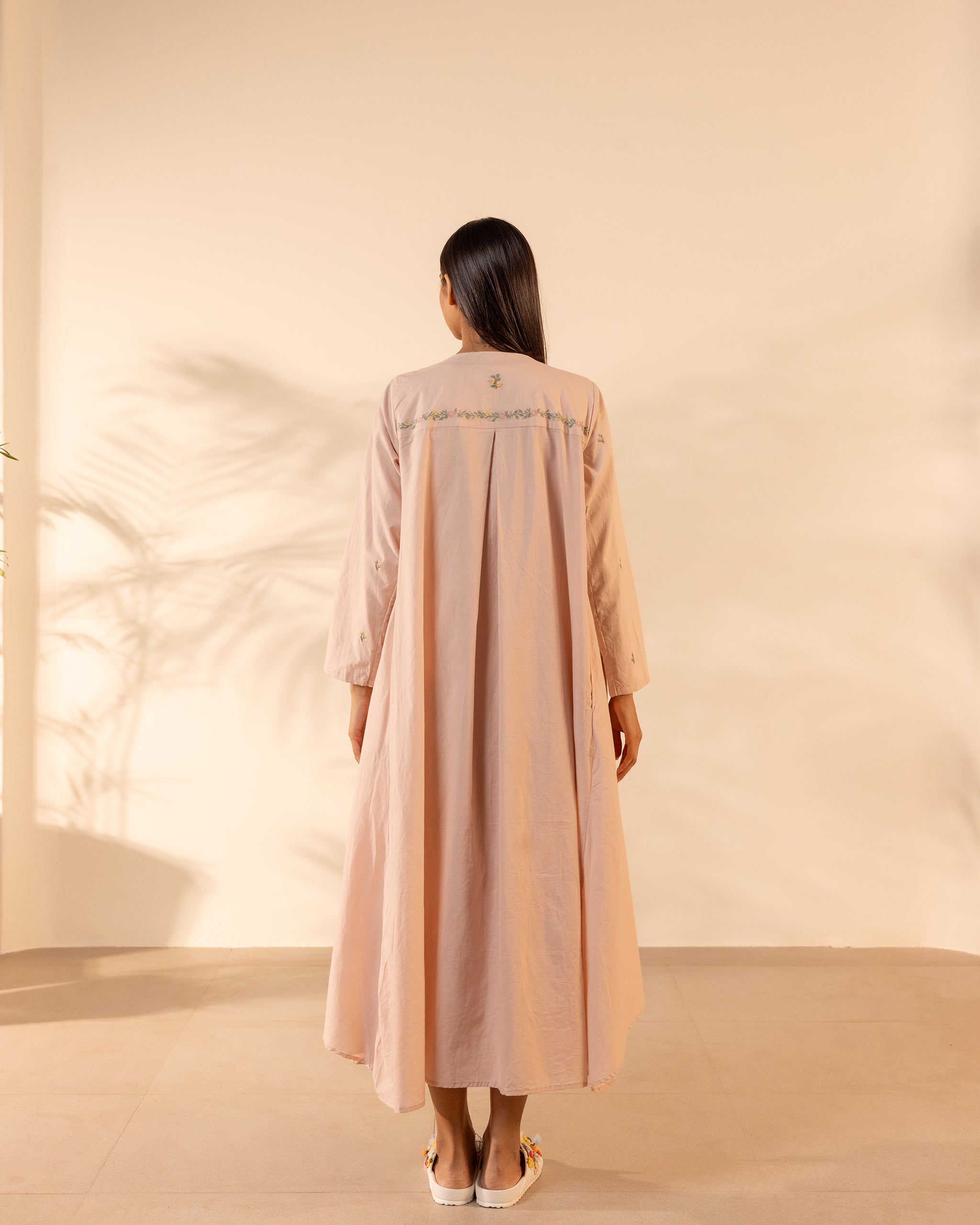 Saffron Sky Dress - Flamingo Pink