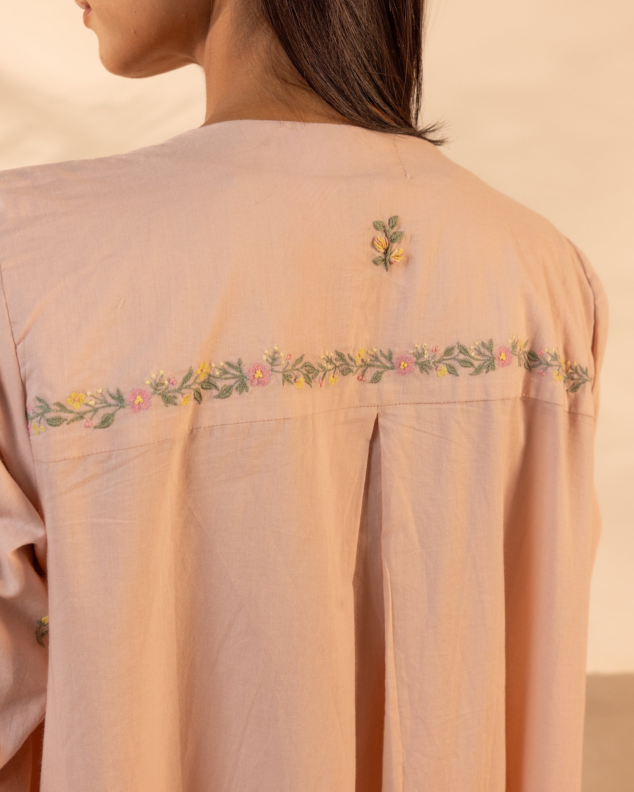 Saffron Sky Shrug - Flamingo Pink