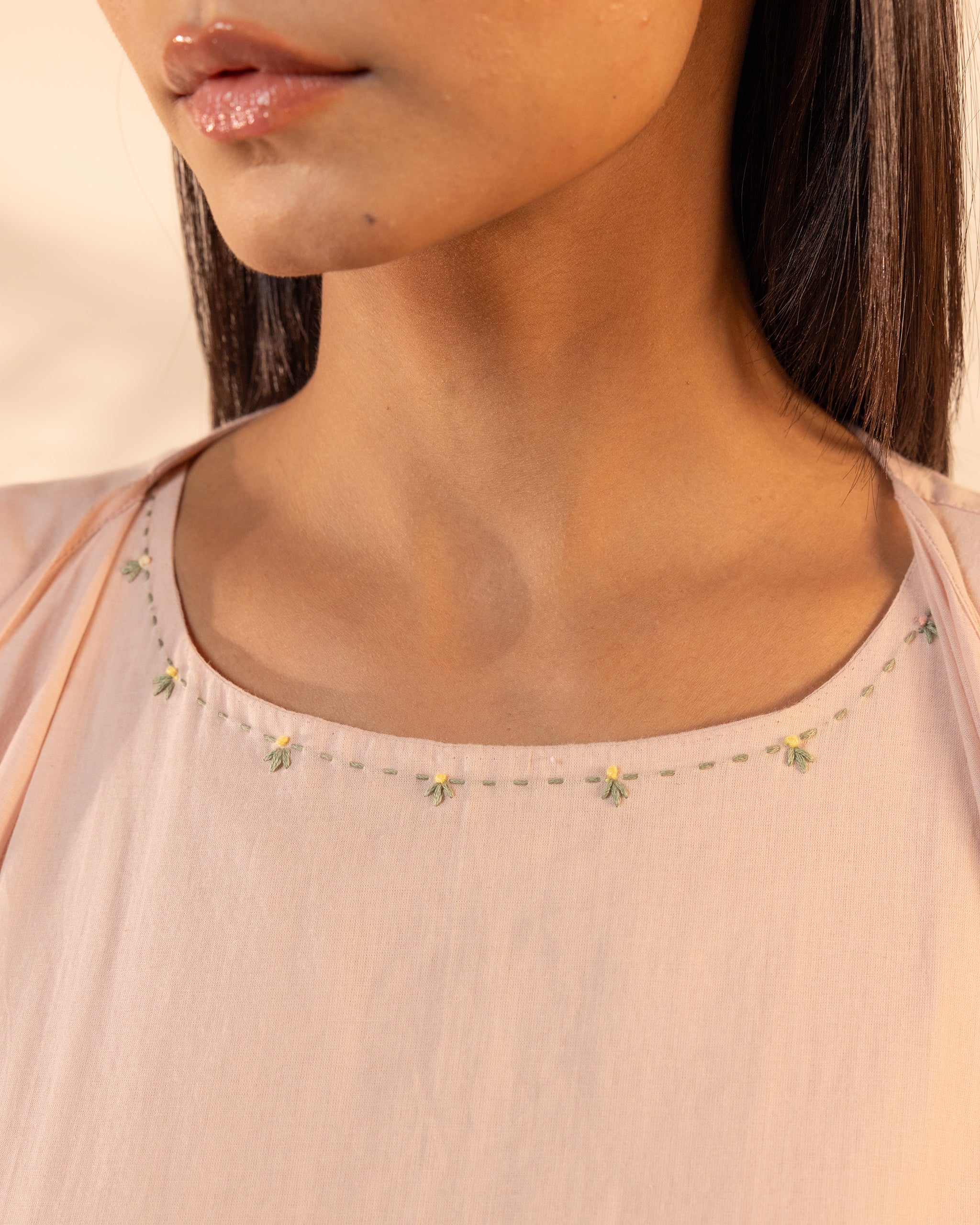 Saffron Sky Dress - Flamingo Pink