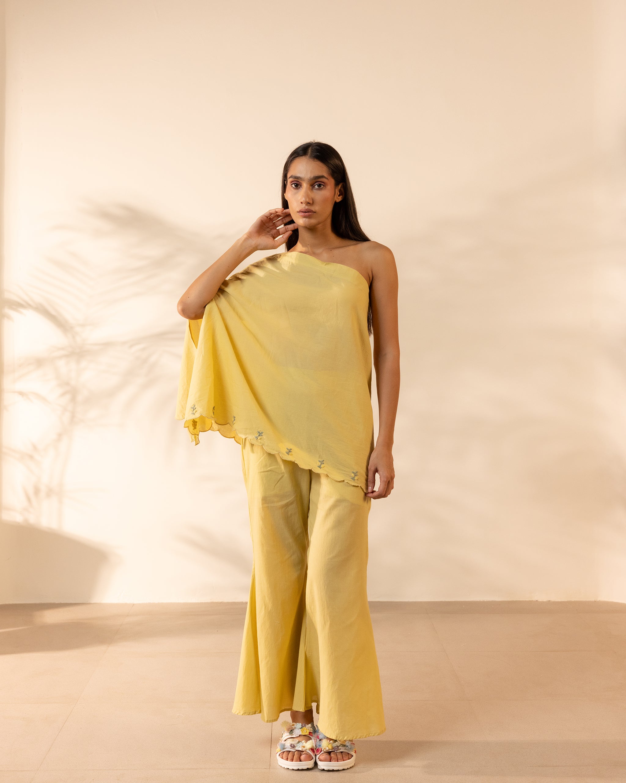 Coral Kiss Pant - Yellow Ochre