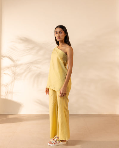 Coral Kiss Pant - Yellow Ochre