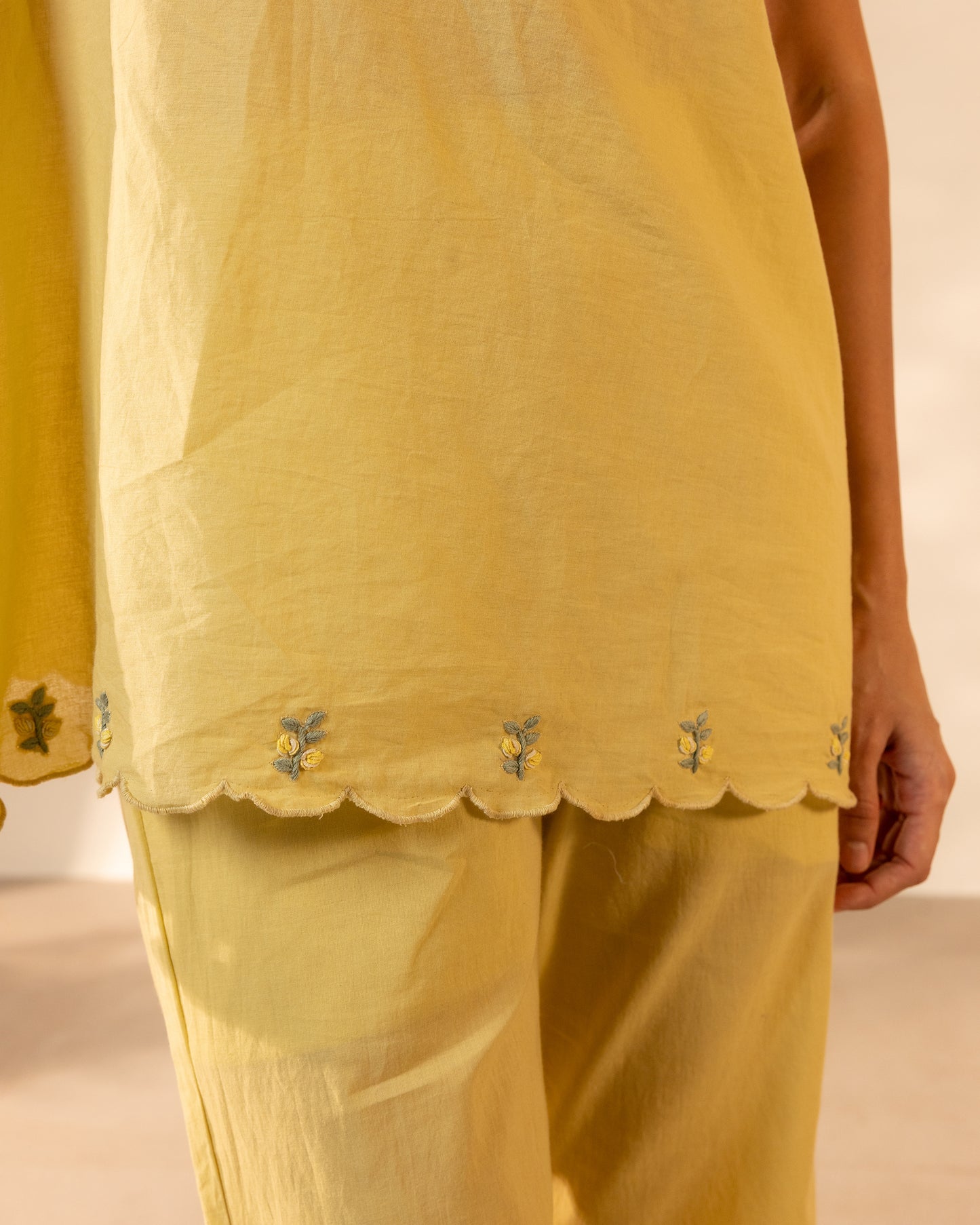 Coral Kiss Top - Yellow Ochre