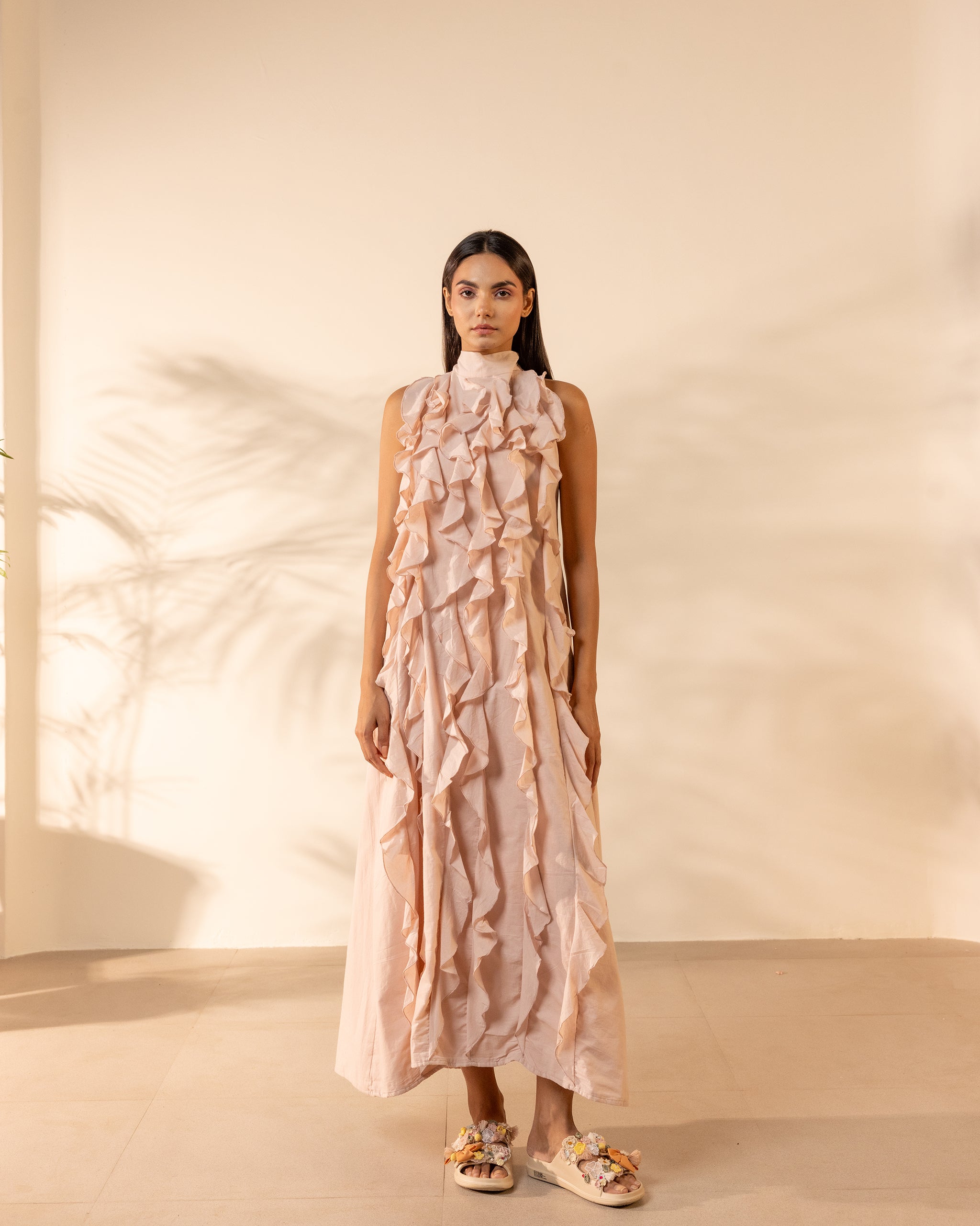 Sunny Side Dress - Flamingo Pink