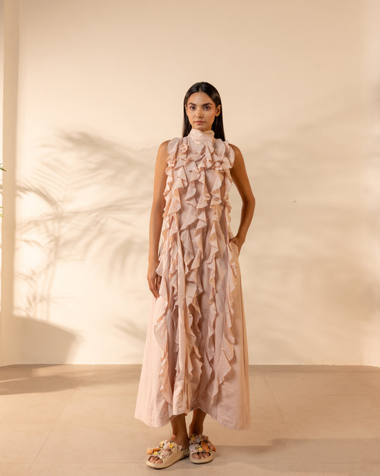 Sunny Side Dress - Flamingo Pink