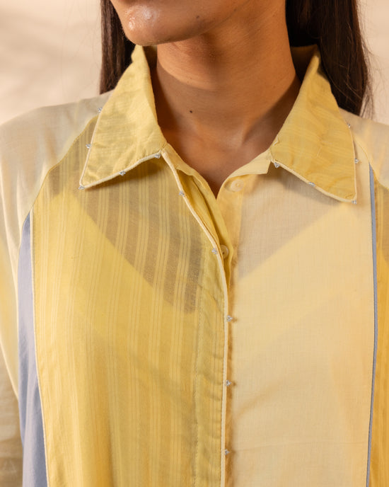 Mango Mist Dress - Blue + Yellow