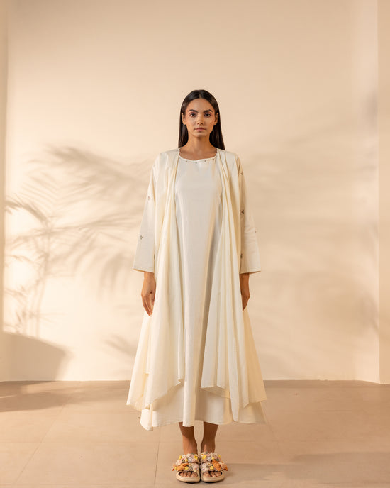 Saffron Sky Dress - Beige