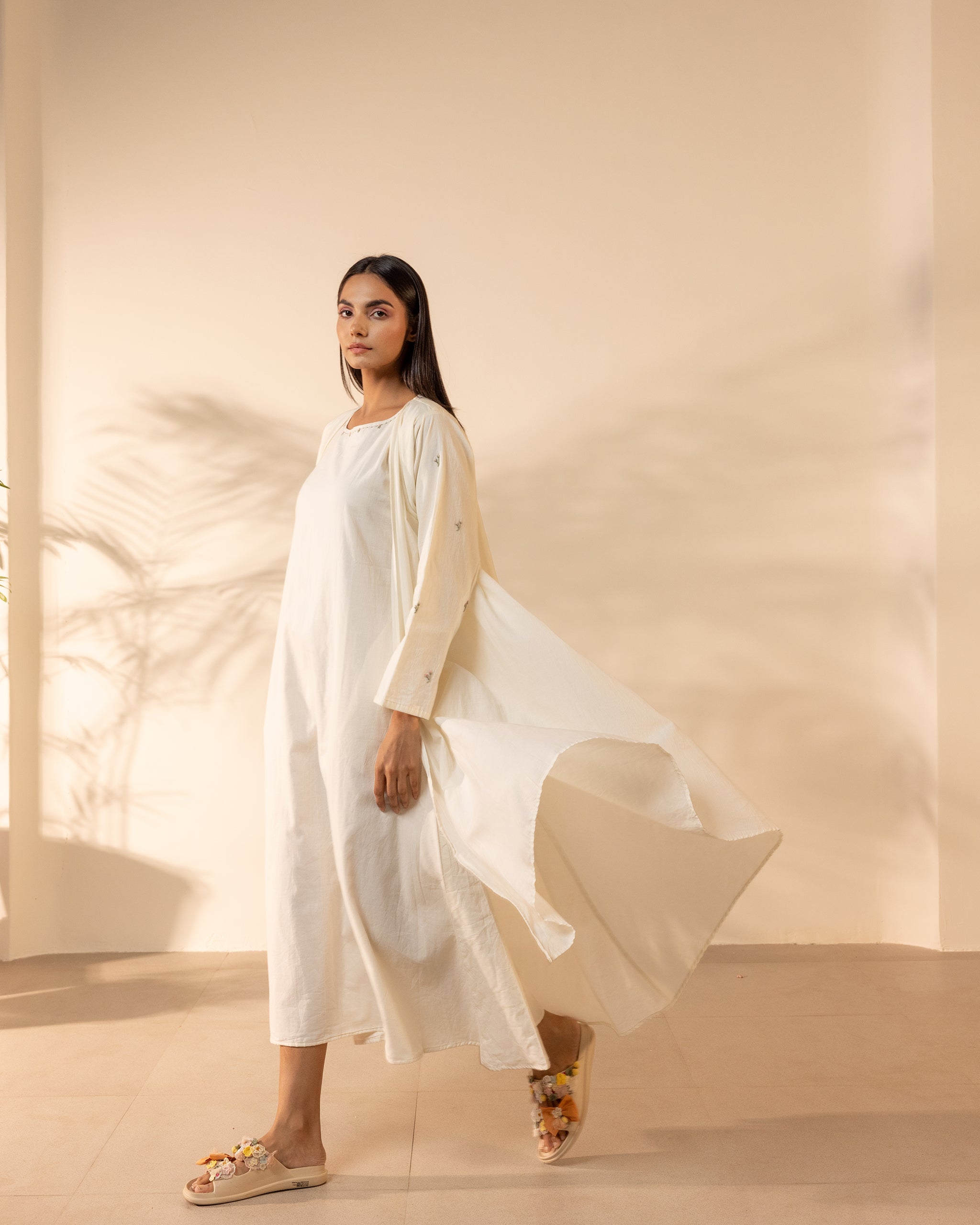 Saffron Sky Shrug - Beige