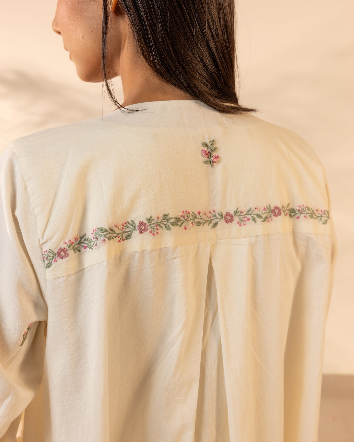 Saffron Sky Shrug - Beige