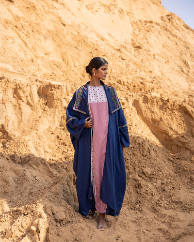 Echo Dress & Jacket Set - Indigo Blue