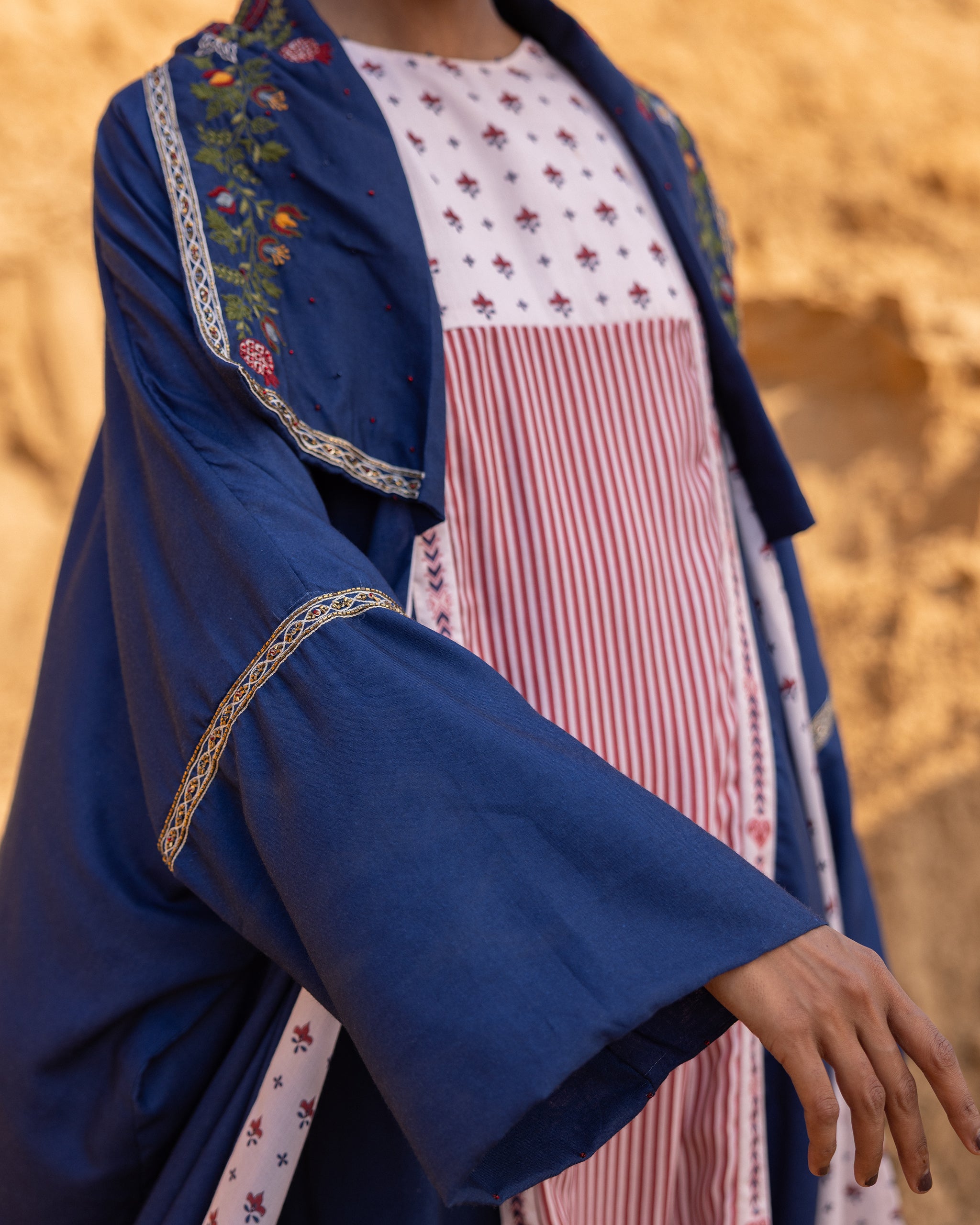 Echo Dress & Jacket Set - Indigo Blue