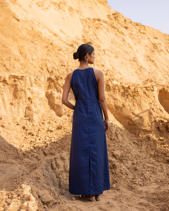 Echo Dress & Jacket Set - Indigo Blue