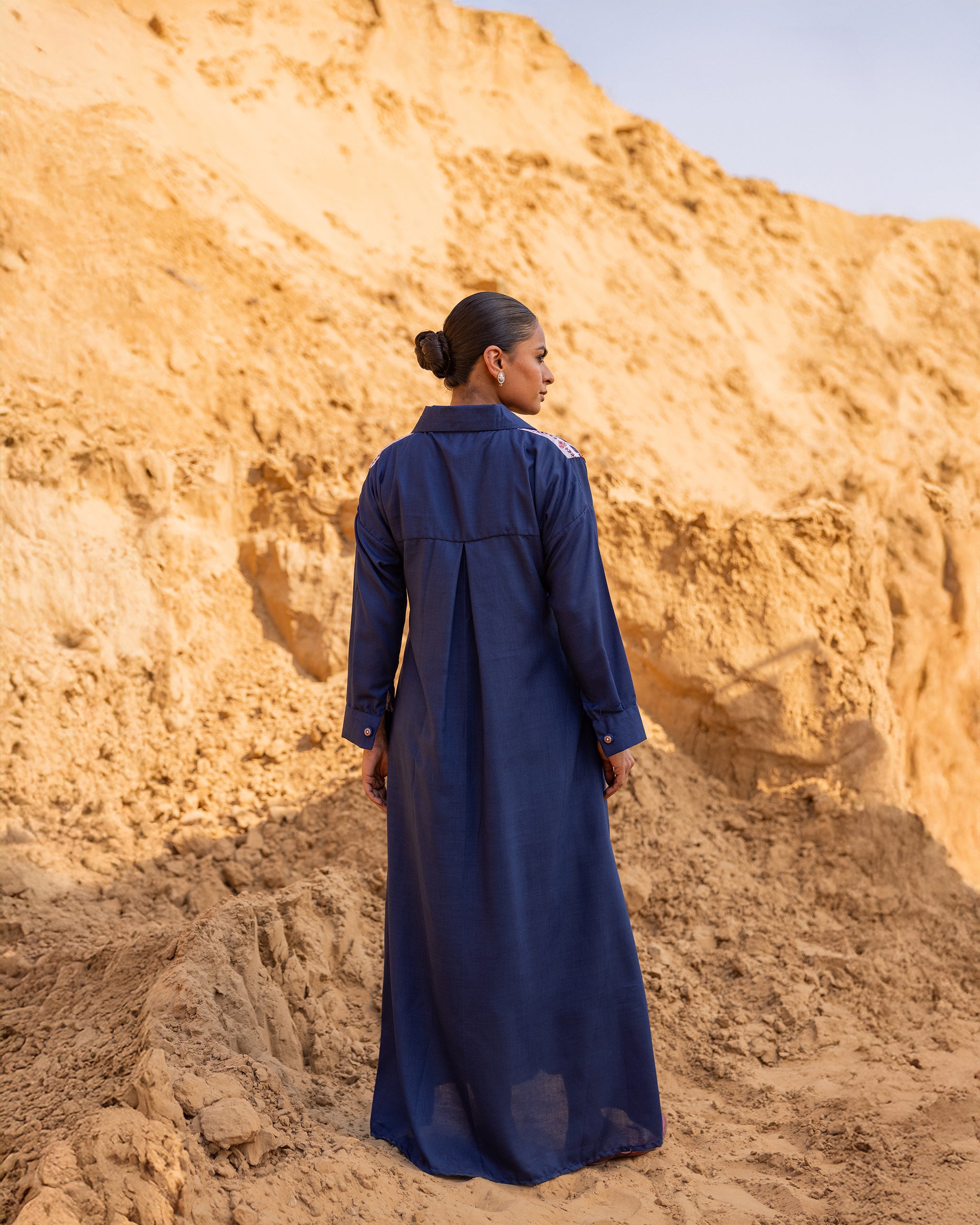 Grida Dress - Indigo Blue