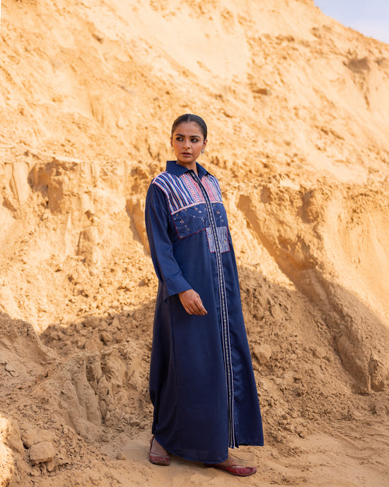 Grida Dress - Indigo Blue