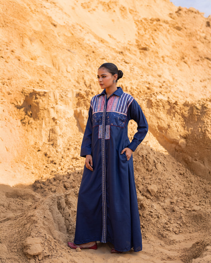 Grida Dress - Indigo Blue