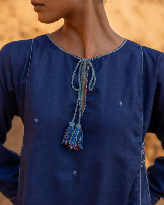 Oraan Dress - Indigo Blue