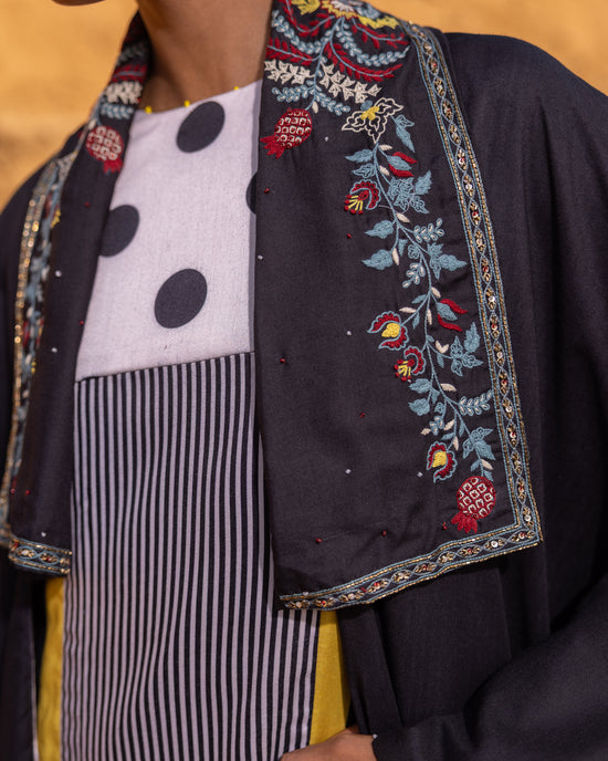 Echo Dress & Jacket Set - Black