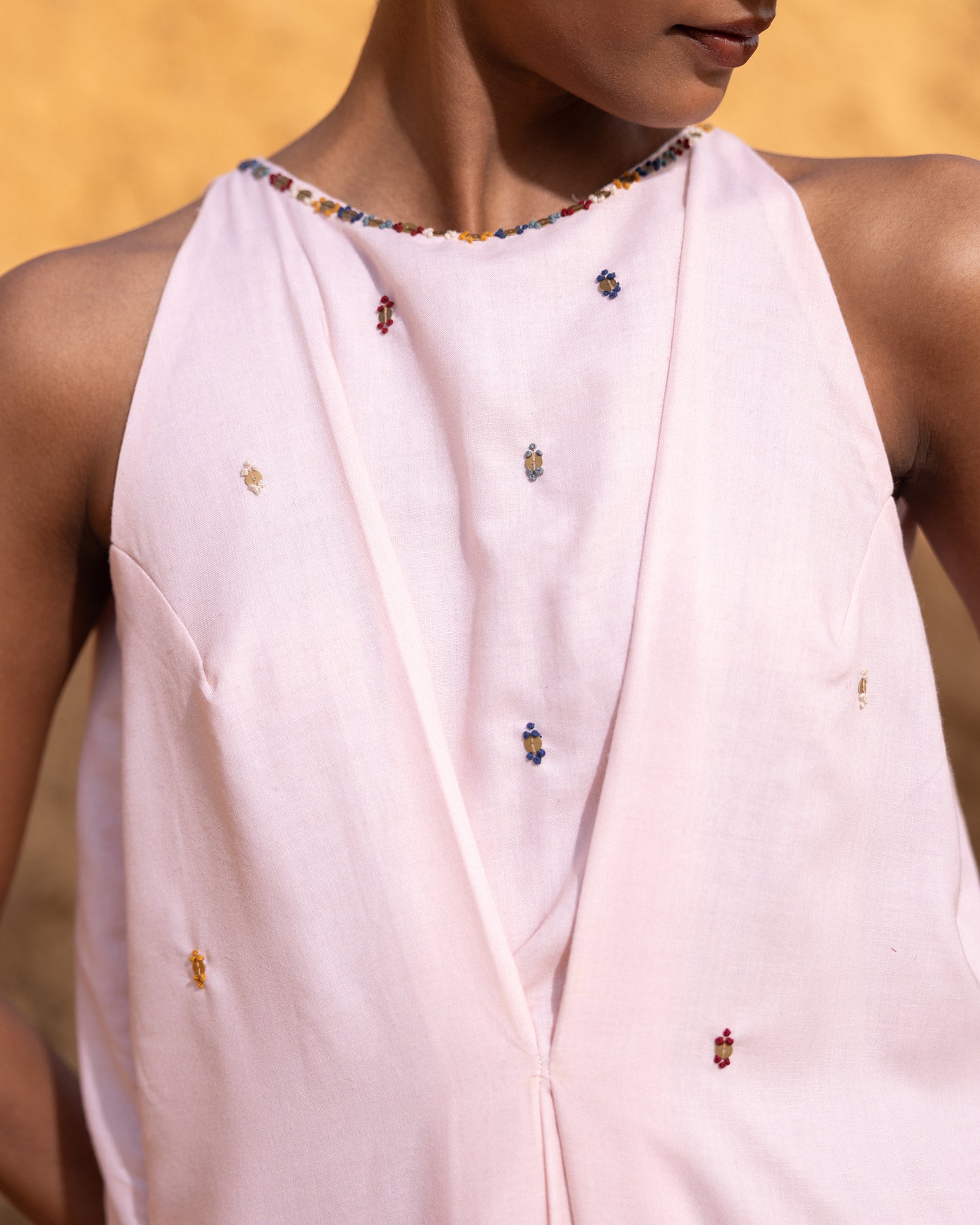 Syntra Dress & Jacket Set - Desert Sand & Normandy