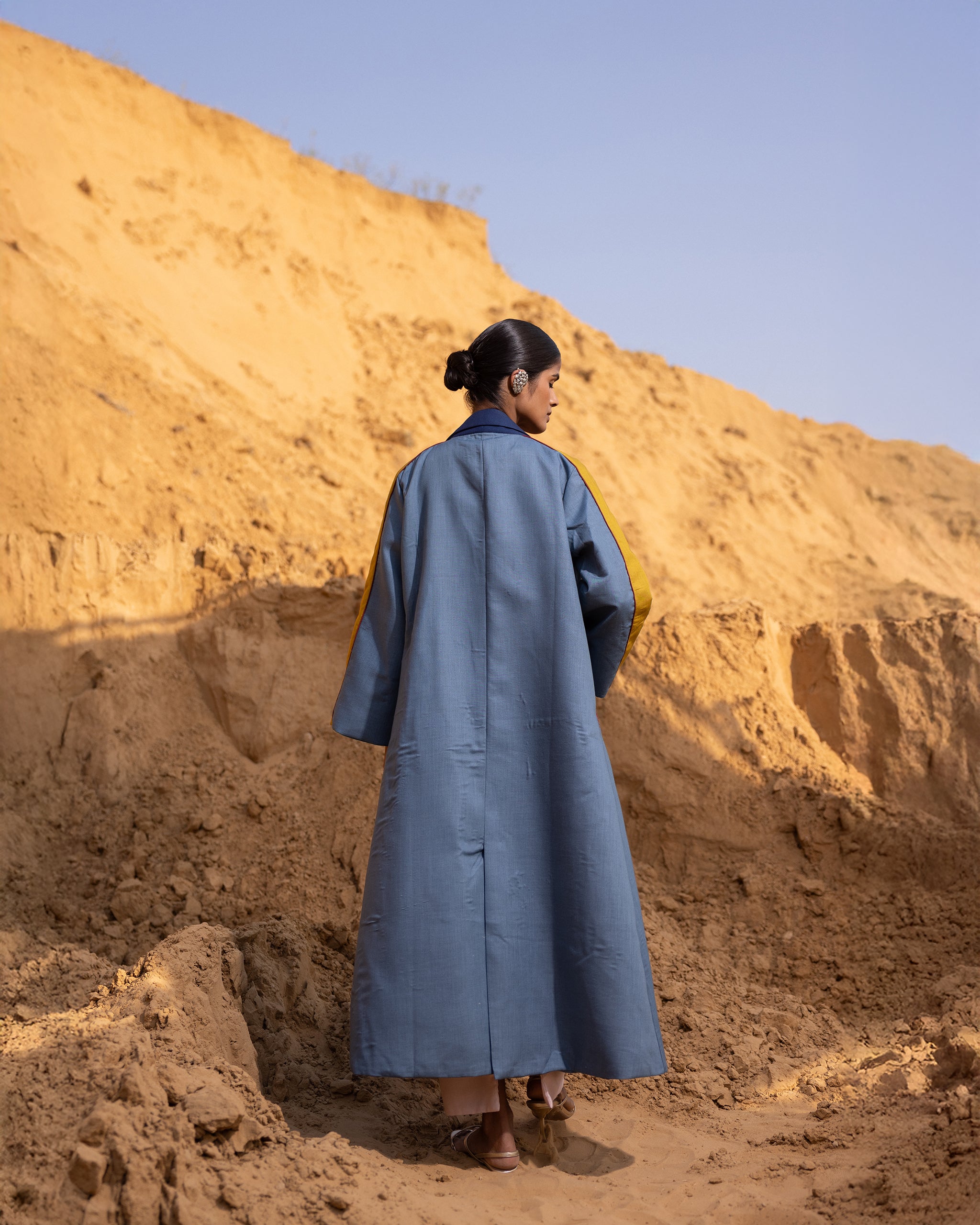 Syntra Dress & Jacket Set - Desert Sand & Normandy