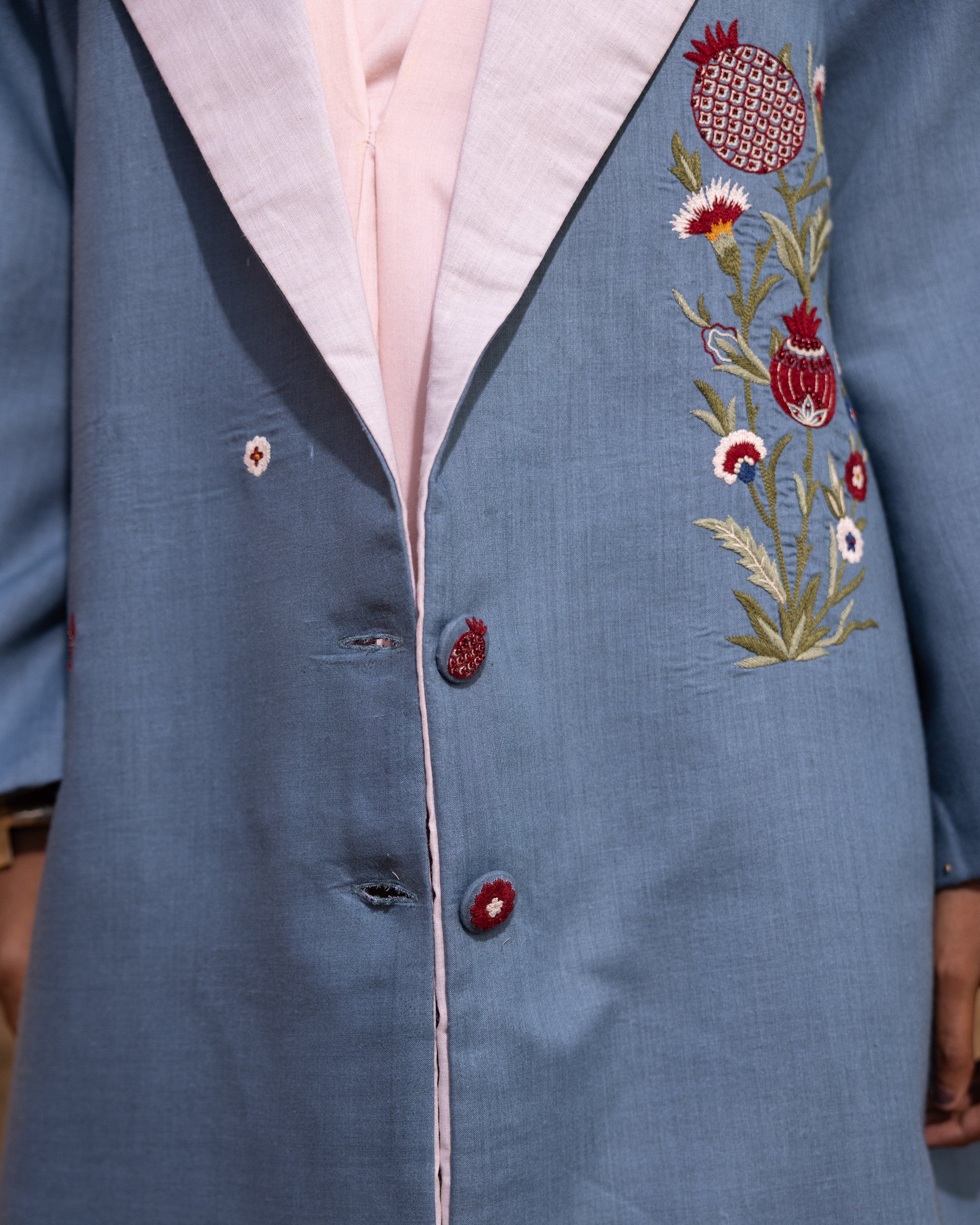 Syntra Dress & Jacket Set - Desert Sand & Normandy