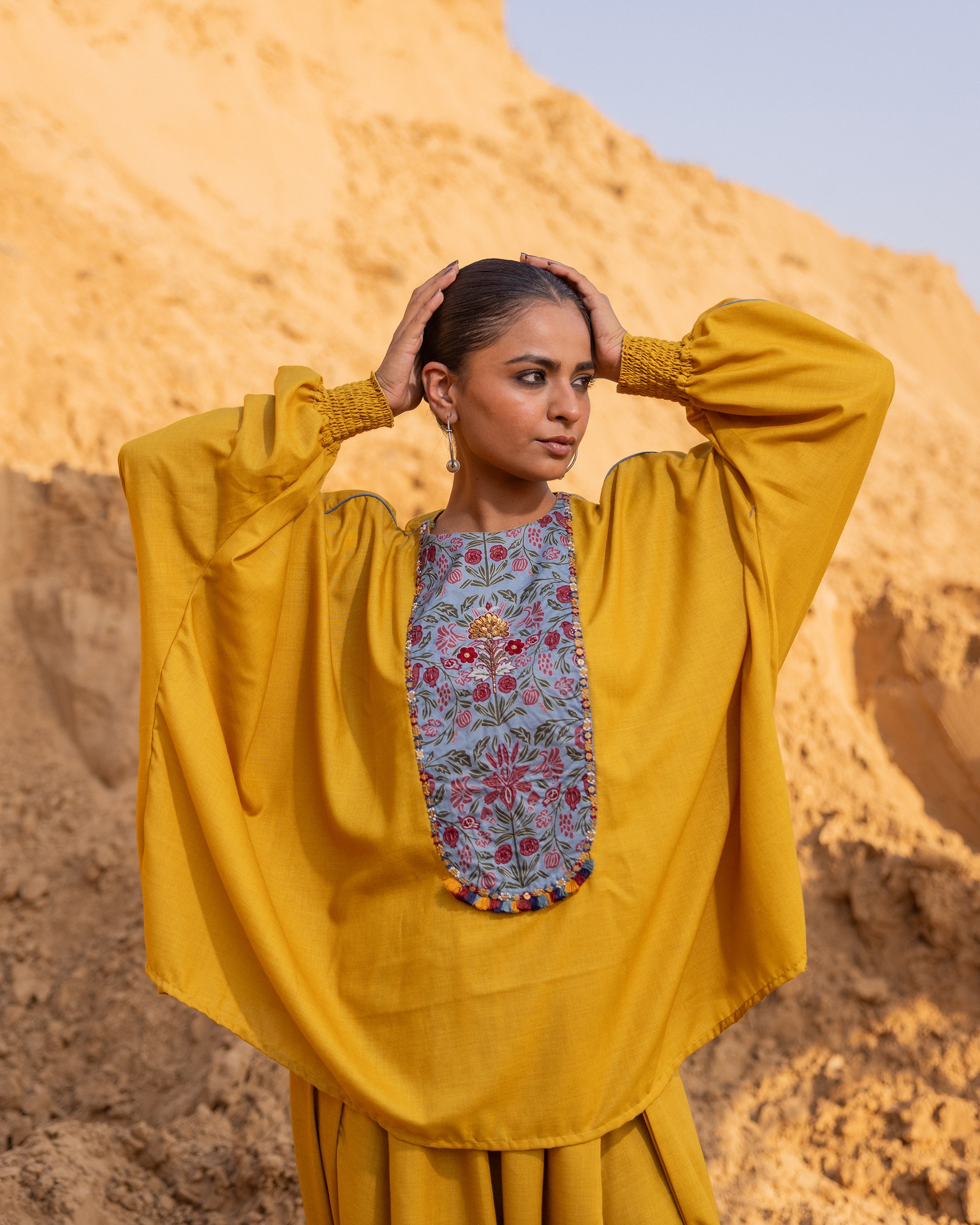 Mosaic Co-Ord Set - Mustard