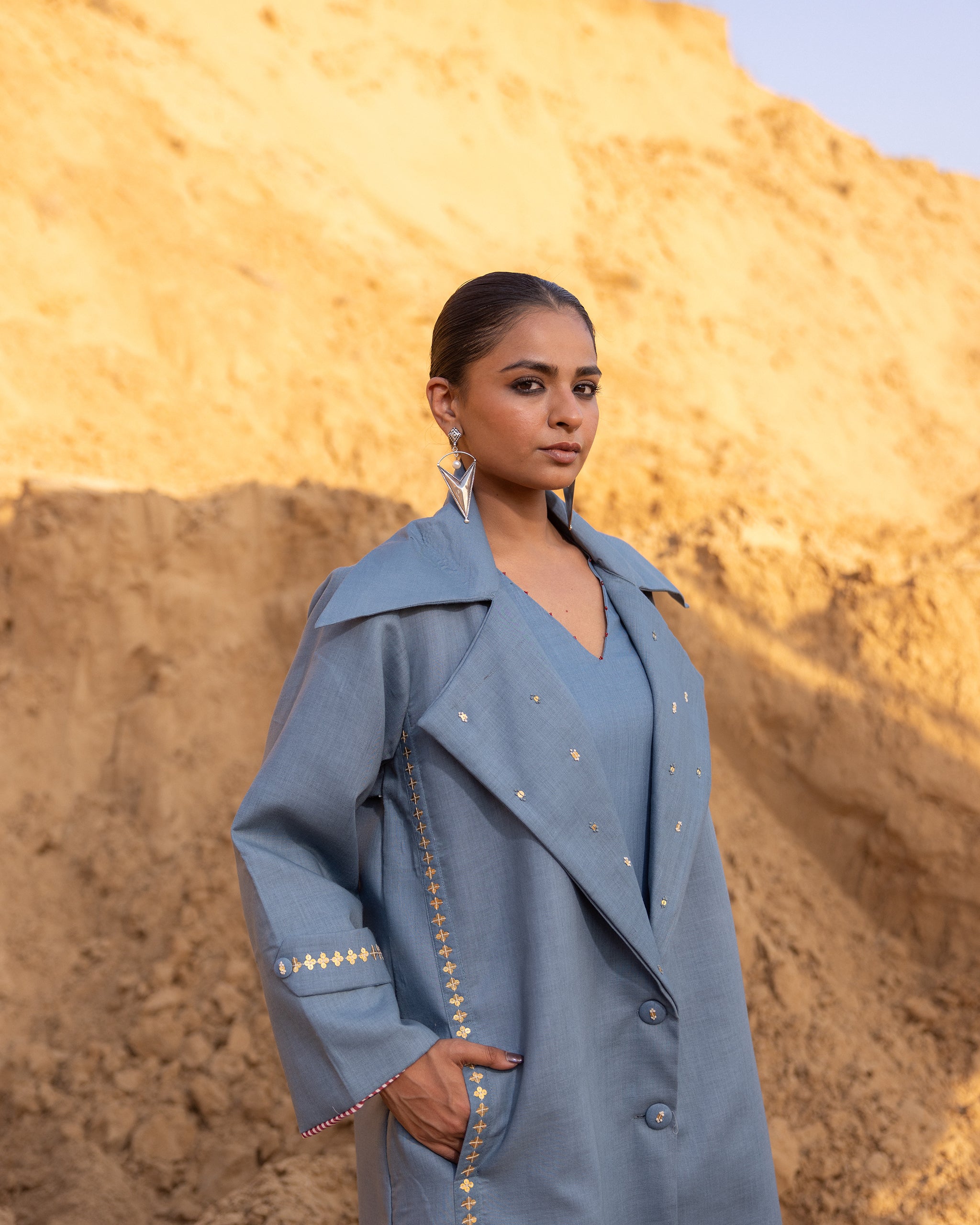 Kosha Dress & Jacket Set - Normandy