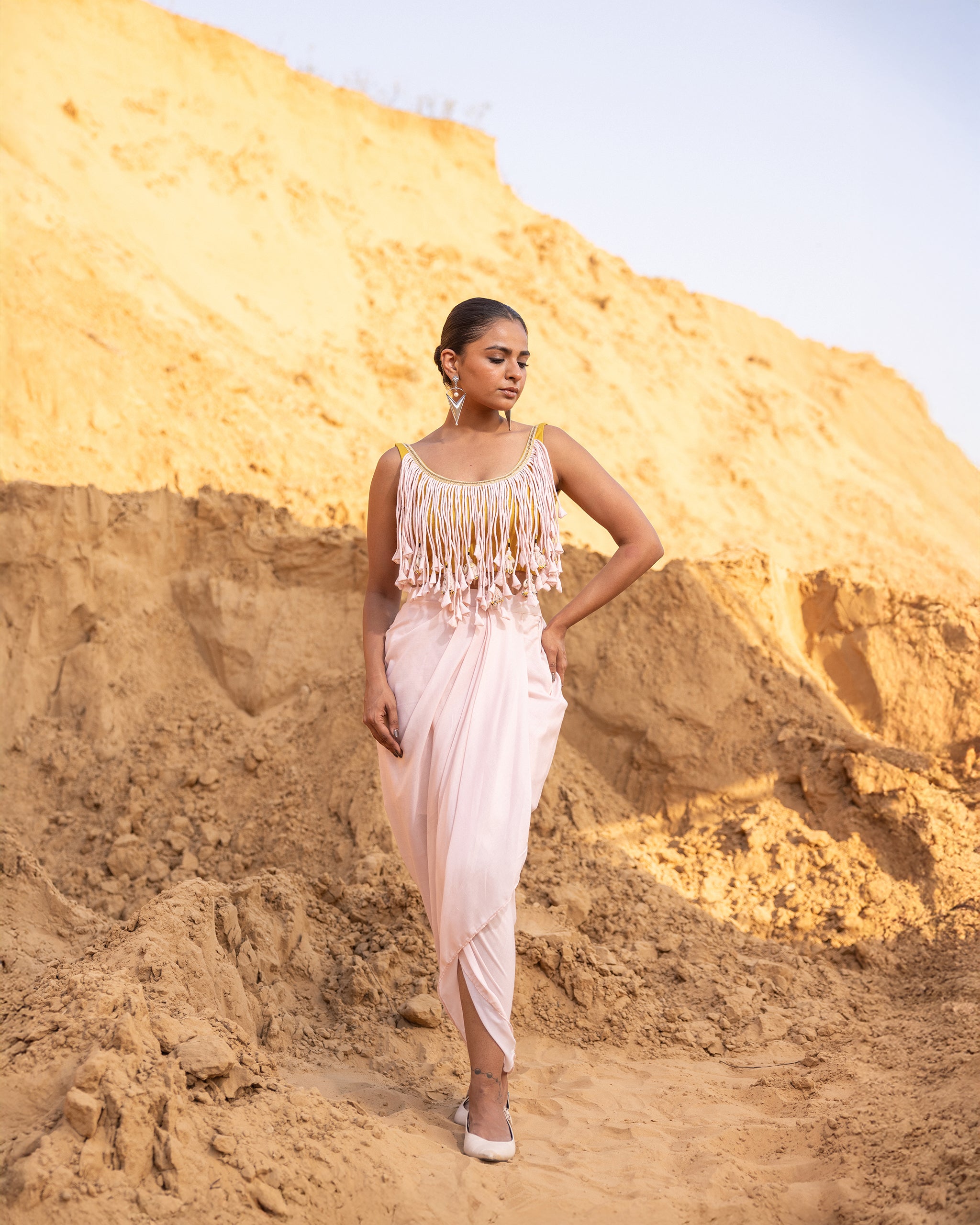 Saga Co-Ord Set - Desert Sand & Mustard