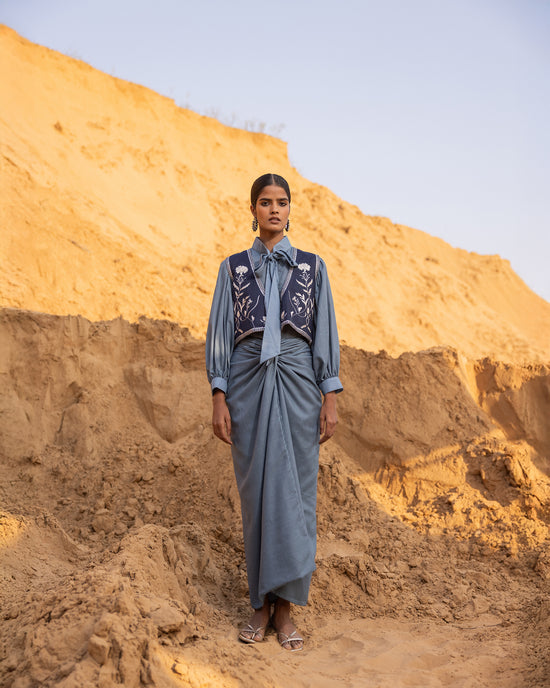 Lynor Jacket - Normandy & Blue