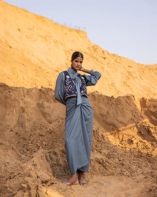 Lynor Jacket - Normandy & Blue