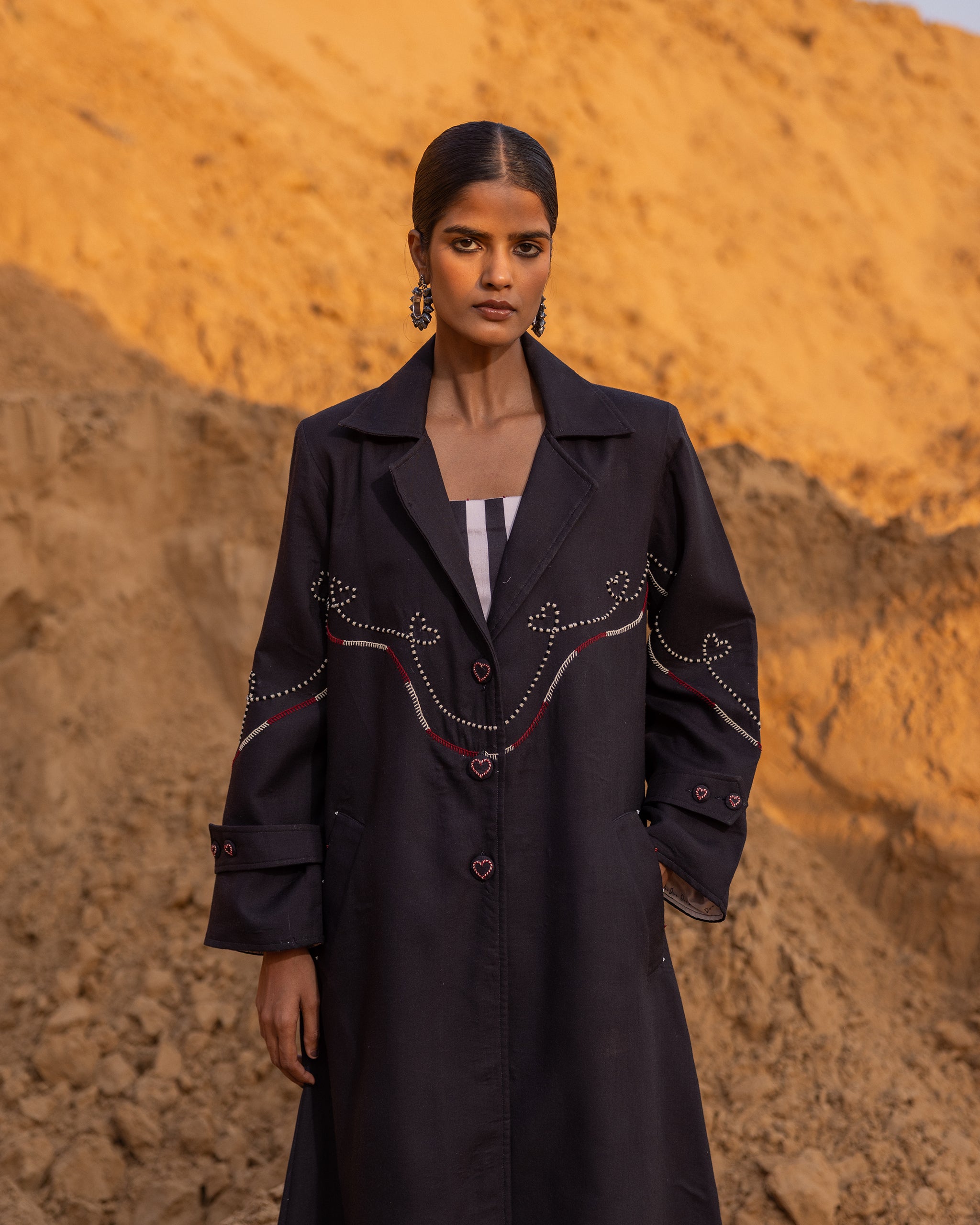 Chrono Dress & Jacket Set - Black