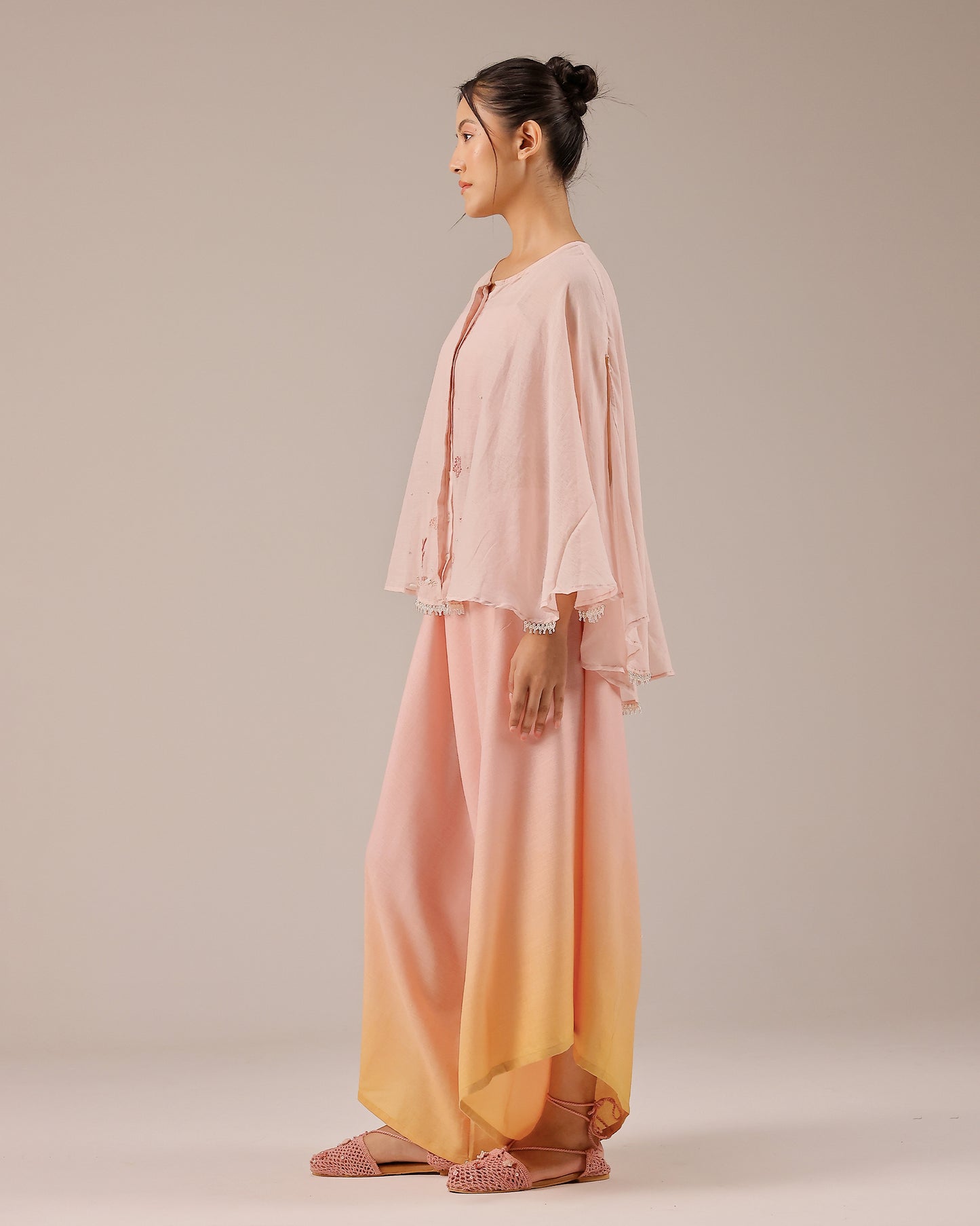 Golden Dune Top
 Tube Top 
Pant (Pink)
