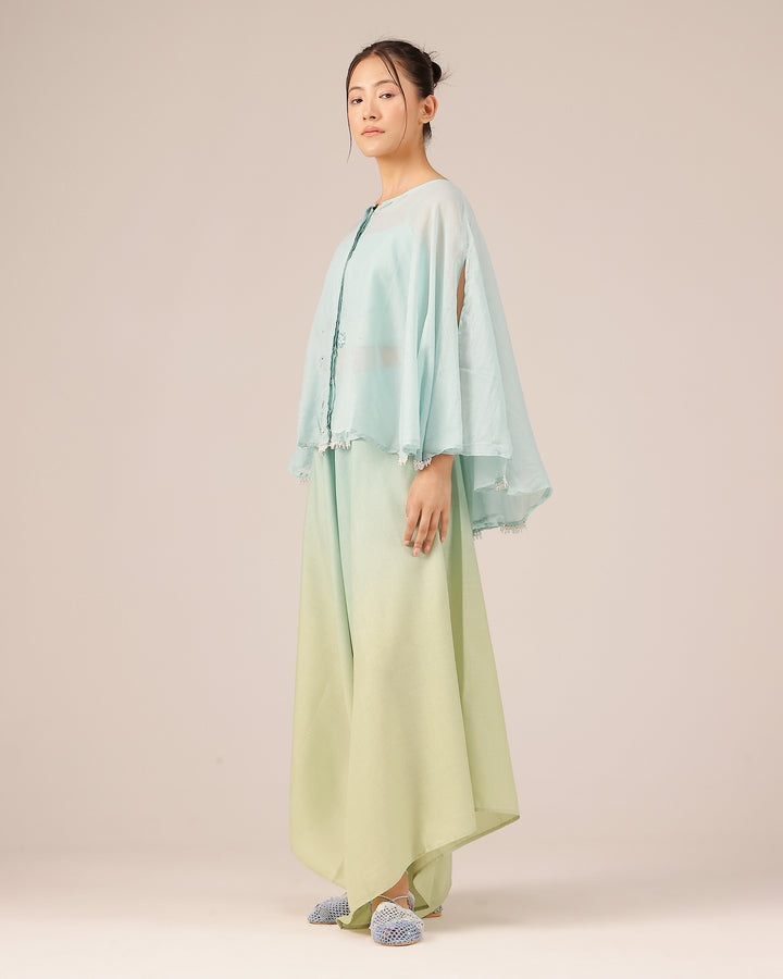 Golden Dune Top Tube Top Pant (Blue)