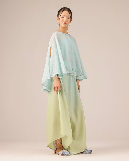 Golden Dune Top
 Tube Top 
Pant (Blue)