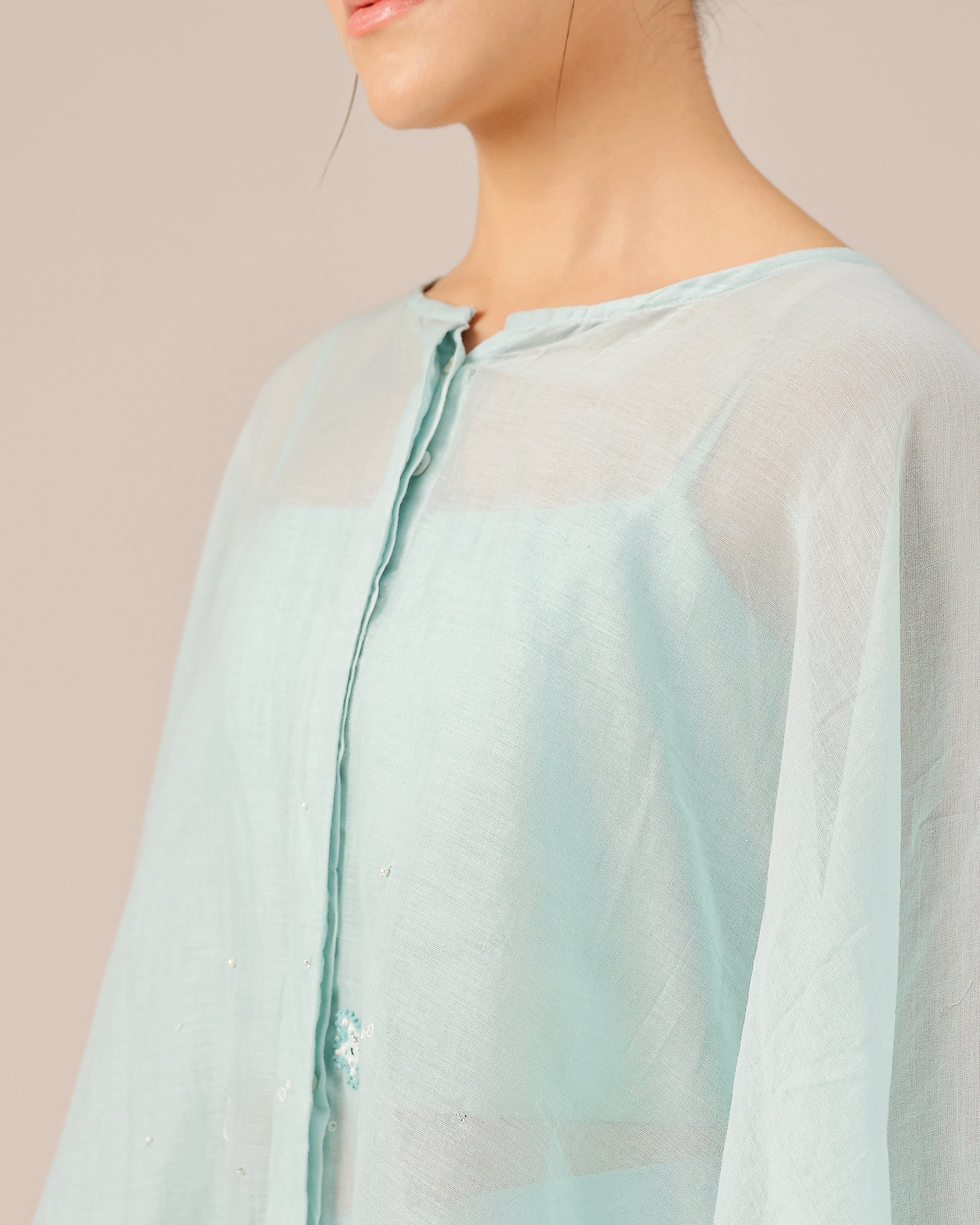 Golden Dune Top Tube Top Pant (Blue)