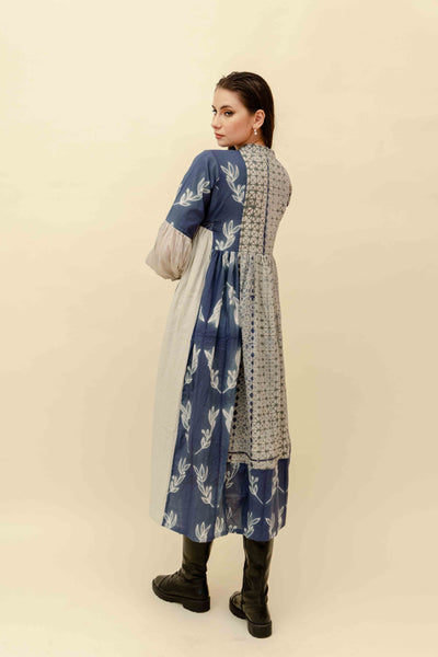 Sugandha Handwoven Cotton Midi Dress - OurDve