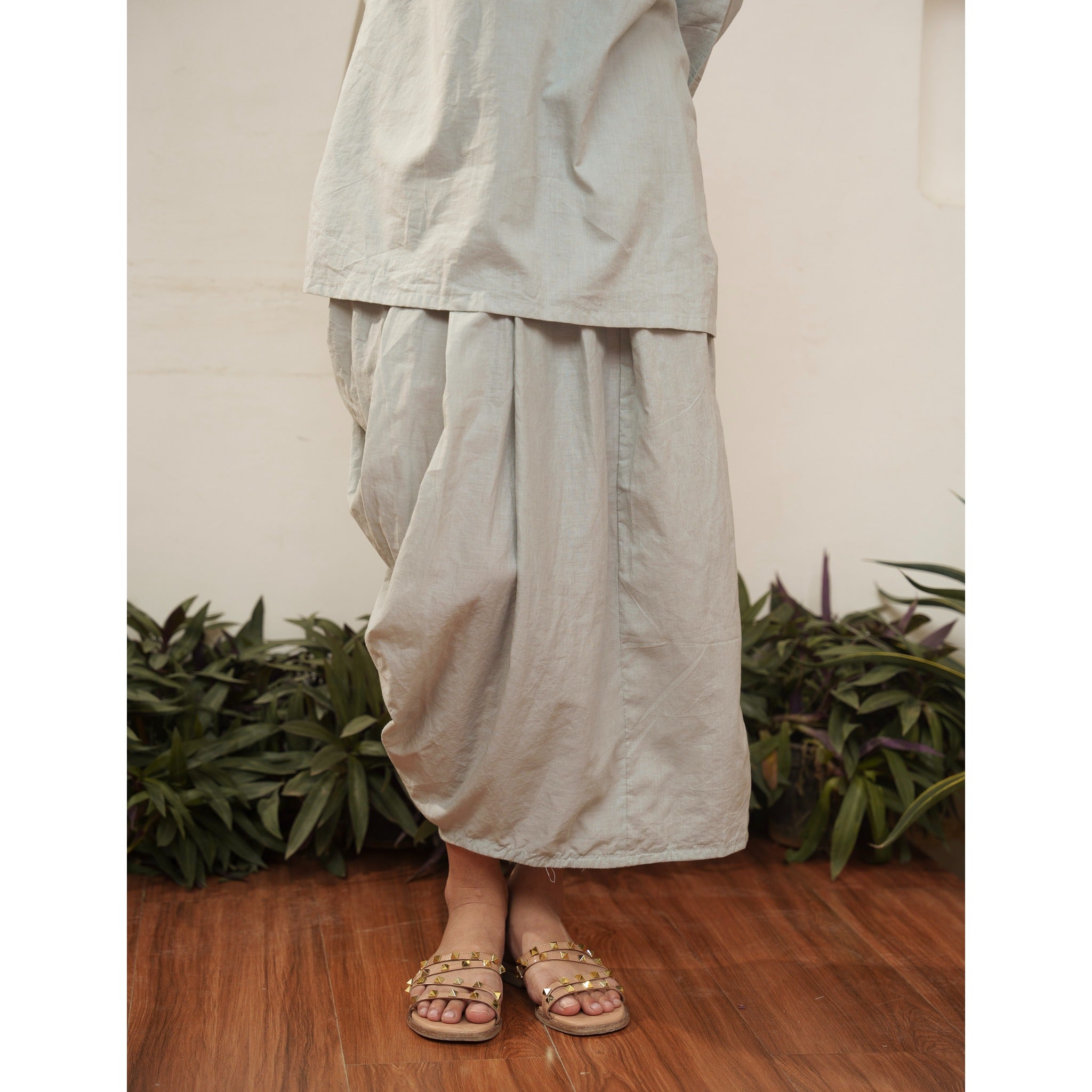 Capsule 12 - Grey Handwoven Skirt