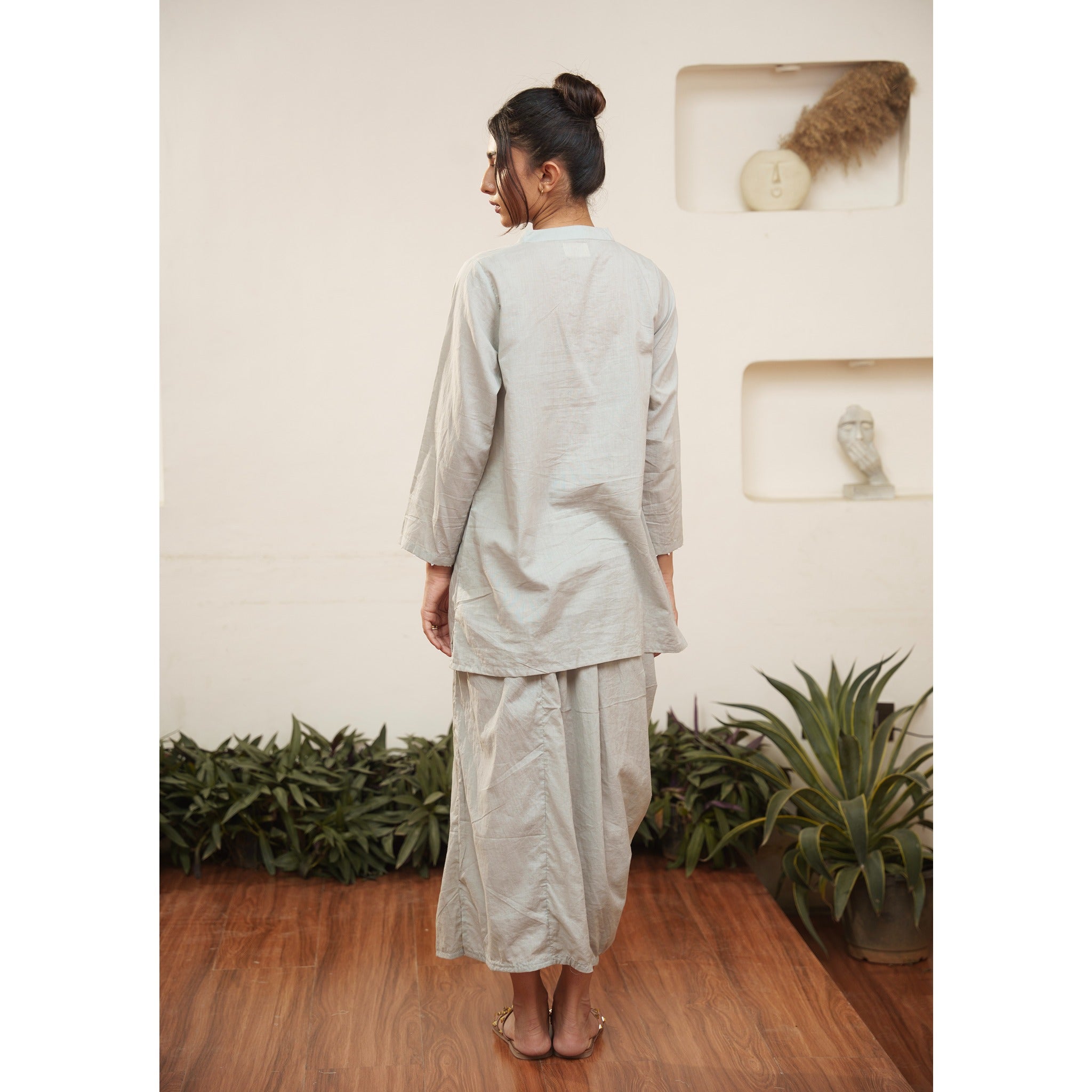 Capsule 12 - Grey Handwoven Skirt