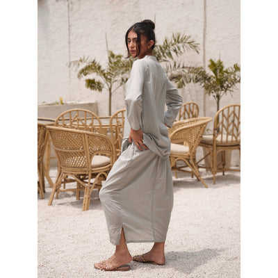 Capsule 12 - Grey Handwoven Skirt