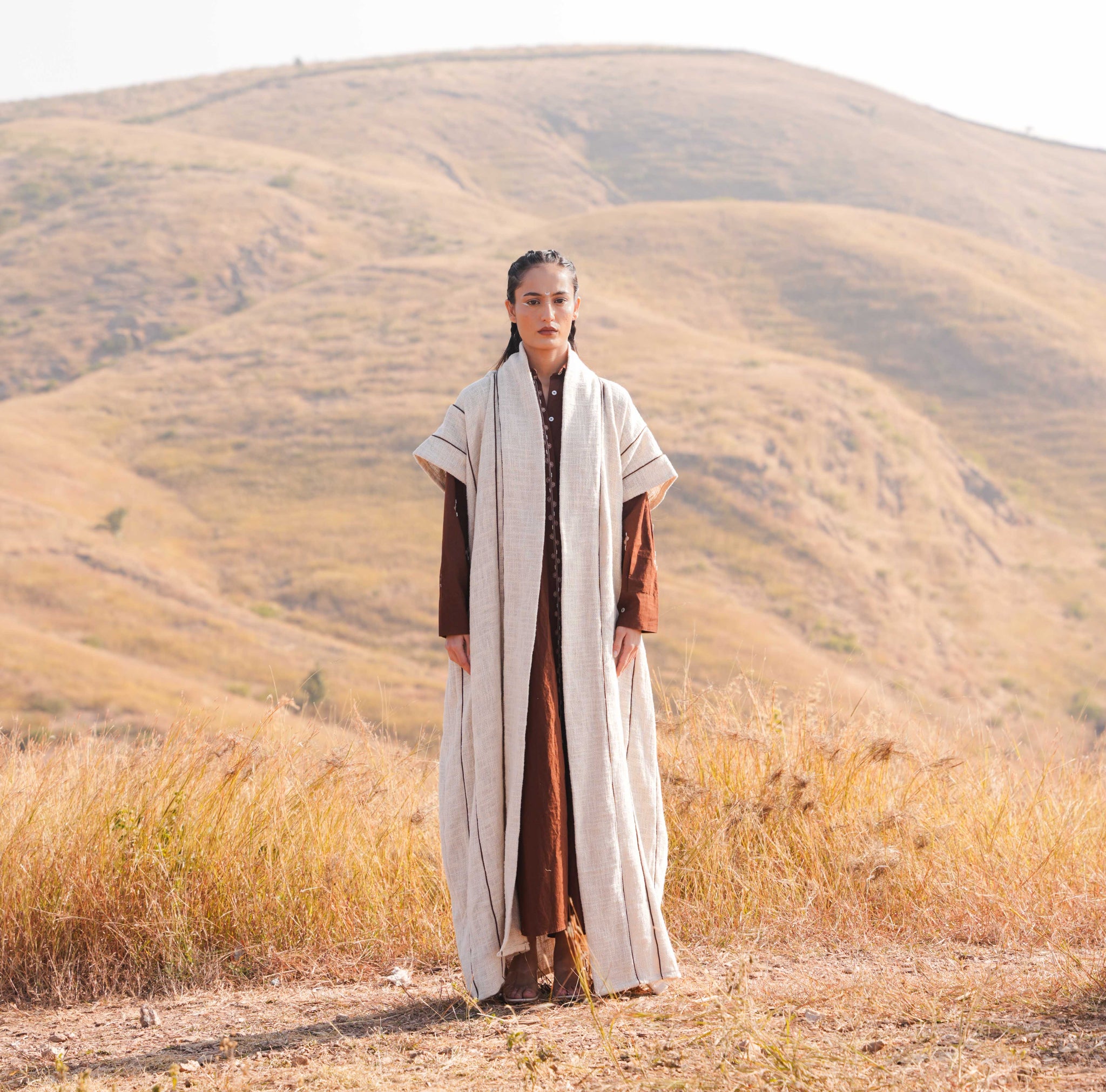 Flavia Dress and Jacket Set Brown