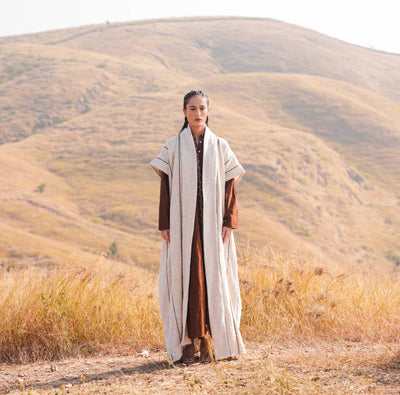 Flavia Dress and Jacket Set Brown