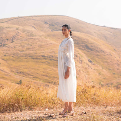 Beige Nicola Midi Dress - OurDve