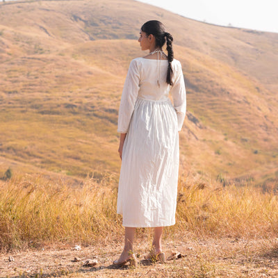 Beige Nicola Midi Dress - OurDve